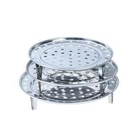 Steaming Rack-3Pcs Acciaio Inossidabile Food Steam Rack-Pressure Cooker Canner Rack-Canning Rack Steamer Rack Stand for Cooking, Toast, Bread, Salad, Baking-Steam Basket Rack Accessori