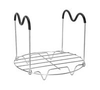 Steaming Rack with Heat Resistant Silicone Handle Stainless Steel Steaming Rack Pressure Cooker Tripod