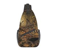 Steampunk 04 Borsa a tracolla Steampunk Zaino a tracolla retrò Zaino casual Zaino da trekking Borsa zaino per orologi