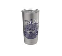 Steampunk Aesthetic Macabra Encyclopedia Maya Statue Bicchiere termico in acciaio inox doppia parete