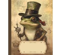 Steampunk Animal Composition Notebook 7.5" x 9.25": 150 Wide Ruled Pages |: VintageMechanical Wildlife with frog on the Cover | Writing Journal for School, College, Work & Creative Minds