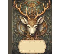 Steampunk Animal Composition Notebook 7.5 x 9.25: 150 Wide Ruled Pages | VintageMechanical Wildlife with deer on the Cover | Writing Journal for School, College, Work & Creative Minds