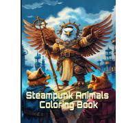 Steampunk Animals Coloring Book For Adults And Teens: Mechanical Warrior Beasts for Creative Relaxation.