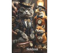 Steampunk Animals Design Composition Notebook - 120 Ruled Pages - Paperback: Ideal for study, journal or note taking