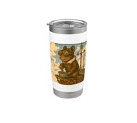 Steampunk Aviator Degu Dirigibile Tea Art Bicchiere termico in acciaio inox doppia parete