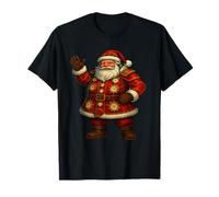 Steampunk Babbo Natale Fantasy Design Maglietta