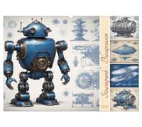 Steampunk - Blaupausen (Wandkalender 2026 DIN A2 quer), CALVENDO Monatskalender: Entdecke faszinierende Blaupausen aus der Steampunkwelt.