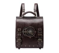 Steampunk - Borsa da viaggio - Retro - Zaino classico Punk | Storage robusto per viaggi in ufficio, dettagli decorativi con fibbia con cinghie comode per le avventure delle donne e la creatività