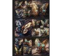 Steampunk Butterfly - 6x9" 100 Page Sketchbook