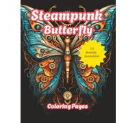Steampunk Butterfly Coloring Pages