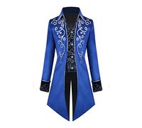 Steampunk Cappotto da uomo gotico frack giacca medievale abbigliamento vintage palazzo rinascimentale vittoriano lungo camminare uniforme per Halloween costume vampiro cosplay carnevale festa