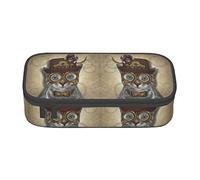 Steampunk Cat Astuccio speciale per ragazze e ragazzi, astuccio grande per matite grande astuccio per matite, astuccio per matite per cancelleria per studenti con cerniera per scuola e lavoro d'uffi