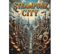 Steampunk City Coloring Book for Adults: Intricate Mechanical Cities & Victorian Fantasy