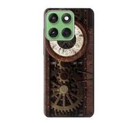 Steampunk Clock Gears Case Cover Custodia per Motorola Edge 60