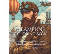 Steampunk Coloring Book: Robots, Inventors, Machines and Retrofuturistic Adventures