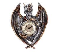 Nemesis Now Dracus Horologium 27,5 cm, poliresina, argento