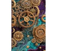Steampunk Dreams Journal: Gears, Stars & Swirls - A Magical Writing Notebook with Metallic Gold and Jewel-Tone Accents
