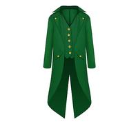 Steampunk - Giacca da uomo vittoriana Steampunk Tailcoat da uomo, in stile Steampunk, leggero, per foto di Halloween, vampiri, ragazzi dai 6 ai 14 anni