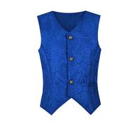 Steampunk, gilet da uomo medievale, gotico, senza maniche, per il cortile vittoriano, classico, costume da principe reale