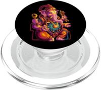 Steampunk indù Ganesha Puja Elefante Meditazione Yoga Murti PopSockets PopGrip per MagSafe