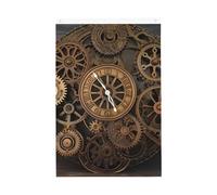 Steampunk ingranaggi orologio bandiera giardino benvenuto 2x3 Ft No Fade Double Sided Casa Yard bandiere Outdoor Banner Decor per cortile portico prato