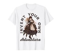 Steampunk inventare la Propria Avventura Steampunk Anime Girl Maglietta