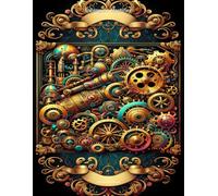 Steampunk Machines: An Intricate Coloring Book for Adults - 50 Detailed Mechanical Designs