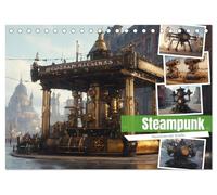 Steampunk Maschinen der Straße (Tischkalender 2026 DIN A5 quer), CALVENDO Monatskalender: Eindrucksvolle Bilder von Steampunk Maschinen im Straßenverkehr.