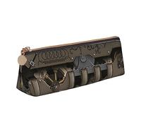 Steampunk Meccanico Ingranaggi Stampa Triangolo Borsa di Cancelleria in Pelle - Borsa per, bianco, Taglia unica, Organizer per borse