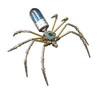 Steampunk Mechanical Spider Model - Metal Craft Display, Moving Joint Sculpture, Gear Driven Art Figure, Assembly Collectors Model | For Board Game School Activities Leisure Home Family Time