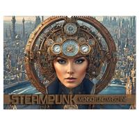 Steampunk - Mensch und Maschine (Wandkalender 2026 DIN A2 quer), CALVENDO Monatskalender: Fantastische Bilder aus einer surrealen Maschinenwelt jenseits unserer Vorstellungskraft