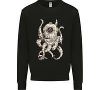 Steampunk Octopus Kraken Cthulhu Uomo Felpa Maglione