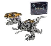 Steampunk, puzzle 3D in metallo, 160 pezzi, dinosauro meccanico Velociraptor, puzzle 3D, in metallo, decorazione fai da te, giocattolo per adulti
