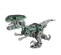 Steampunk, puzzle 3D in metallo, 160 pezzi, dinosauro meccanico Velociraptor, puzzle 3D, in metallo, decorazione fai da te, giocattolo per adulti