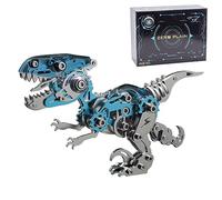 Steampunk, puzzle 3D in metallo, 160 pezzi, dinosauro meccanico Velociraptor, puzzle 3D, in metallo, decorazione fai da te, giocattolo per adulti
