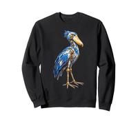 Steampunk Robot Shoebill Cicogna Uccello Meccanico Robotica Arte Felpa