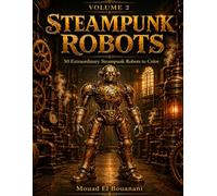 Steampunk Robots Coloring Book - Volume 2: 50 Extraordinary Steampunk Robots to Color