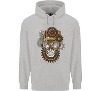 Steampunk Teschio Bambini Felpa con Cappuccio
