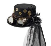 Steampunk Top Hat - Felt Gothic Costume Accessory | Victorian Cosplay