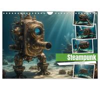 Steampunk - Unterwasser Roboter (Wandkalender 2027 DIN A4 quer), CALVENDO Monats
