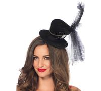 Steampunk velvet top hat with