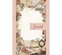 Steampunk Wedding Junk Journal Pages - 6x9 Victorian Romance Scrapbooking Paper - 100 Decorative Writing Sheets with Ivory Lace, Copper Gears, Pearls and Antique Love Letters