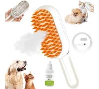 Steamy Brush Pro 3 In1 Spazzola per gatti Steamy Spazzola per gatti autopulente con vapore Spazzola per toelettatura animali domestici per massaggi Animali domestici multifunzionali Spazzola Steamy co