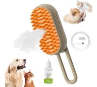Steamy Brush Pro 3 In1 Spazzola per gatti Steamy Spazzola per gatti autopulente con vapore Spazzola per toelettatura animali domestici per massaggi Animali domestici multifunzionali Spazzola Steamy co