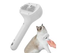 Steamy Cat Brush - Spazzola spray per gatti per la toelettatura degli animali domestici, spazzola massaggiante per gatti a vapore, pettine multifunzionale in silicone, spazzola a vapore portatile per