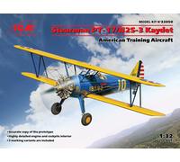 Stearman Pt-17/n2s-3 Kaydet, American Training Aircraft 1:32 Model Kit ICM