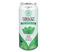 Steaz , Organico Leggermente Dolcificato Ghiacciato Tè Verde Con Menta, 473ml (