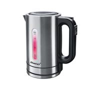 WK 21 INOX bollitore elettrico 1,7 L 2200 W Acciaio inossidabile "Inox/Nero, 1,7 L, 2200 W, Acciaio inossidabile, Plastica, Acciaio inossidabile, Termostato regolabile, Indicatore del livello dell''acqua"