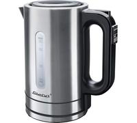 WK 21 INOX bollitore elettrico 1,7 L 2200 W Acciaio inossidabile "Inox/Nero, 1,7 L, 2200 W, Acciaio inossidabile, Plastica, Acciaio inossidabile, Termostato regolabile, Indicatore del livello dell''acqua"