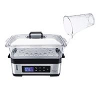 Steba DG 2 pentola a vapore cestello/i Nero, Acciaio inossidabile Libera installazione 1200 W [052200]